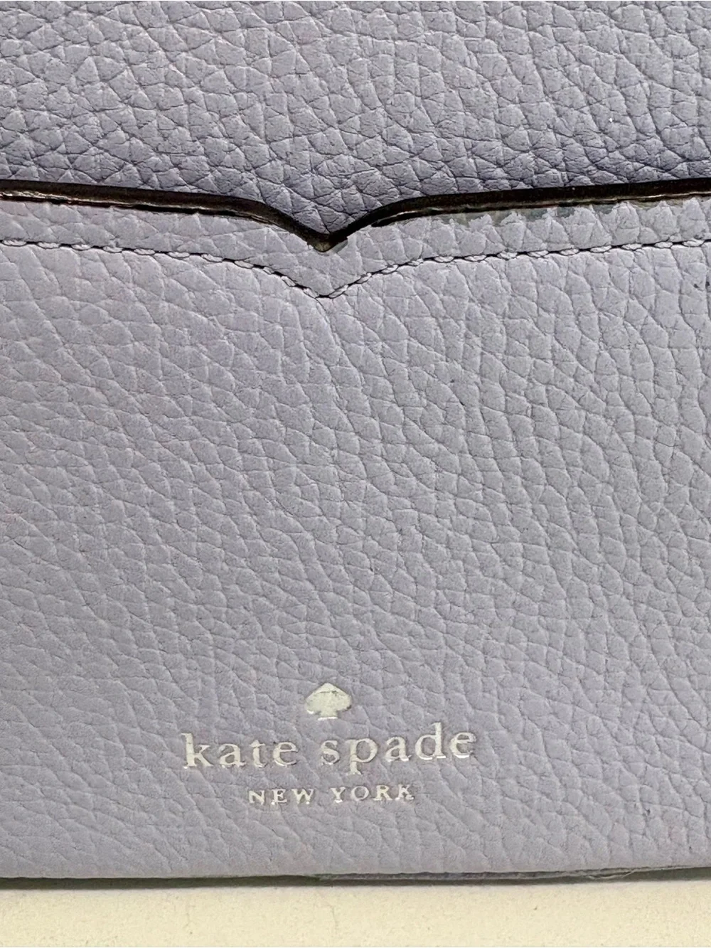 Kate Spade Kourtney Camera Crossbody Bag Frozen Lilac Pebbled Leather Tassel